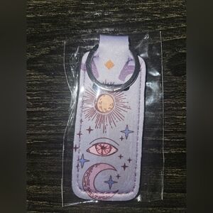50% Off 2 Item🌺 Lot B-A Mystical Lipstick Holder Keychain with Celestial Design
